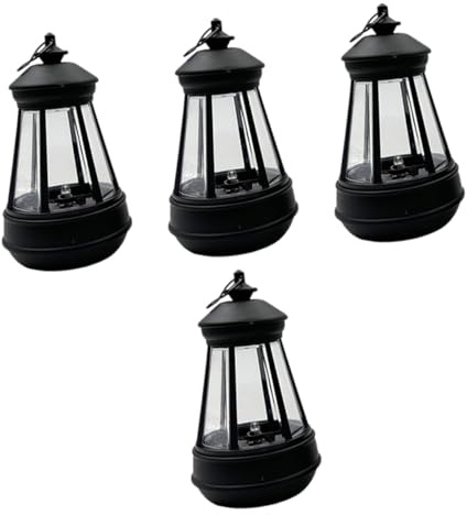 CAXUSD 4pcs Outdoor Solar Lights Decoration Garden Solar Lantern Light Hanging Lantern Driveway