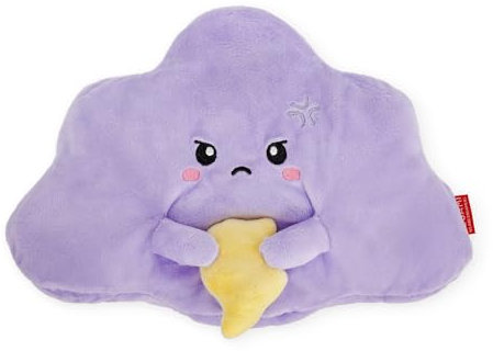 Legami - Warm Cuddles Thermal Cushion Made of Linen, Dried Lavender Flowers, Polyester and Cotton, Give You Relax, Cloud Motif, 29 x 26.5 cm, Purple