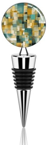Gouache Painting Bottle Stopper Beverage Bottle Sealer Reusable Wine Stopper Personalised Champagne Stopper Unique Wine Bottle Corks Keep Fresh Suitable for Standard