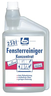 8x Dr. Becher Fensterreiniger Konzentrat - 1 Liter | Flasche (1 ml)