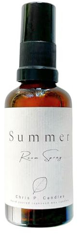 Raumspray Summer | Bergamotte, Lavendel & Zedernholz | 50 ml | Für Zuhause, Yogamatte & Reisen | Frische & Entspannung | Geschenkidee für Freundin, Geburtstage, Gastgeschenk