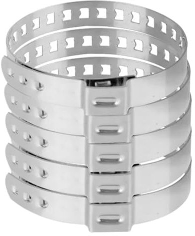 Kit De 5 Colliers De Serrage For Cage À Billes, 20-50 Mm, 50-120 Mm, Essieu, Soufflet De Cardan, Pince À Sertir, Réglable, En Acier Inoxydable(20-50mm)
