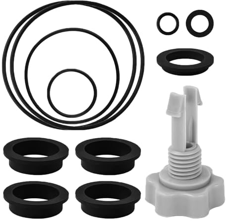 Pompe Piscine Filtre à Sable Accessoire, Pour Filtre Piscine Intex, Ensemble De 12 PièCes Accessoire Piscine,1 Soupape De DéCharge D'Air Et 11 Joints Toriques Pour SystèMe De Filtre à Sable Intex (A)