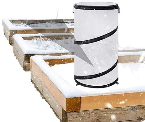 Tarp, 2 Pcs Pop Up Winter Frost Plant Cover, Round Garden Plants Freeze Protection Tent, Foldable Warm Plant Protector Enclosure