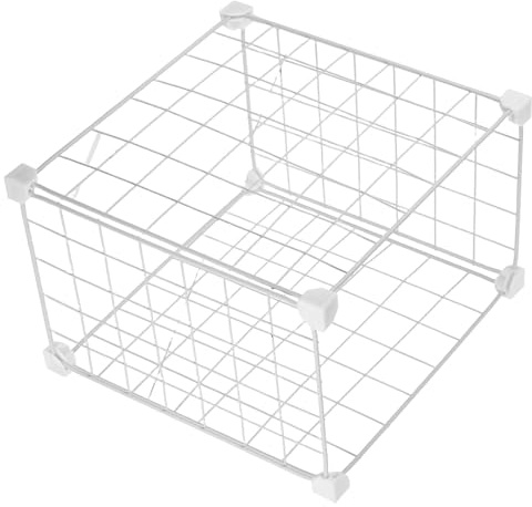 TOBBOMEY Cestello Metallico per Congelatore a Pozzetto 32X32X215 CM Divisore Sospeso Organizer per Congelatori Profondi Contenitore per Conservazione Alimenti e Gestione Spazio