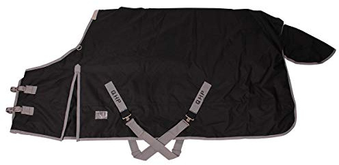 QHP Outdoordecke Tournout XL 600D 300g Füllung für Friesen und großrahmige Pferde (155 cm)