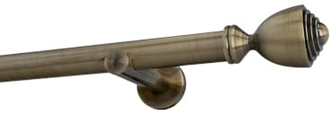 Sento 25mm Gardinenstange Vorhangstange Wandmontage Messing Antik Modern 240 cm Avanti