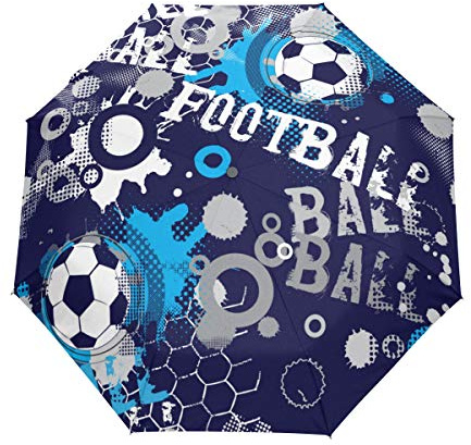 Jeansame Regenschirm für Jungen, abstraktes Spiel, Sport, faltbar, kompakt, automatisch, für Damen, Herren, Kinder, Jungen, Mädchen, multi, auto open close umbrella, Kompakt