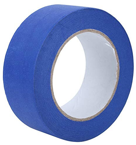Fafeicy Cintas de enmascarado azul de 45 mm x 50 m Pintura de coche DIY Decoración de cinta adhesiva de pulverización para impresora 3D