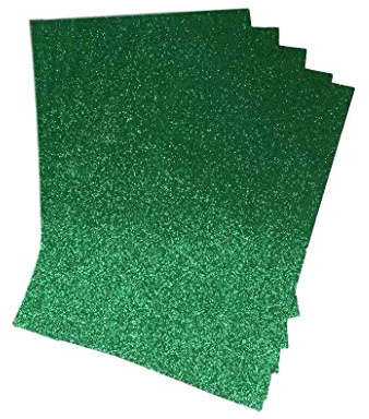Grun Glitzerkarte, A4, glänzend, weich, fusselfrei, 250g/m², 10 Blatt