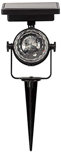 zhangaoyo Lumières solaires d'extérieur en forme de boule disco pour fête, lumière stroboscopique rotative portable, éclairage paysager