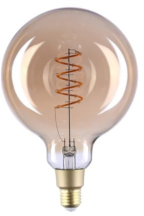 Shelly Vintage G125 | Wlan-gesteuerte Glühbirne mit Dimmung und Leistungsmessung | Hausautomatisierung | iOS Android App | Alexa und Google Home kompatibel | Elegantes Design und energieeffizient