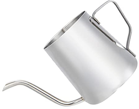 Cabilock 1pezzi Bollitore Per Caffè in Acciaio Inossidabile Bollitore Per Tè Resistente Uscita Stretta e Lunga Materiale Di Buona Qualità Facile Da Pulire e Riporre