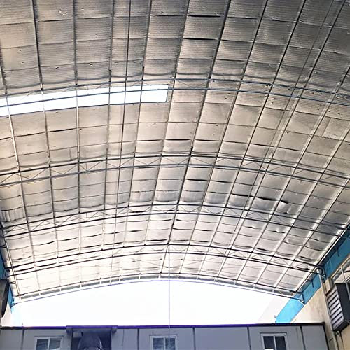 Aluminium Dampfsperrfolie Dampfsperre Dach Innen Dampfsperre zur Dämmung Dampfsperrfolien zur Dachisolierung Dach dampfsperre sauna Dampfsperren,Dachisolierung Selbstklebend (Size:1x8m/3.2x26.2ft)
