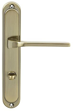 domino Poignée de porte TIPO M3 WC 78 - Pour porte de chambre - Ensemble de poignées de porte Bronze