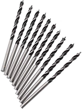 Spiralbohrer, schneller Ersatz, 3 mm Durchmesser, Spiralbohrer, Holzbearbeitung, Bohrer mit Zentrierspitze für Holzbearbeitung, manuelle Bohrwerkzeuge