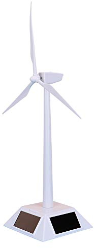 Mini Solar Energy Wind Mill Toy, Kids Intelligent Educational WindMill Toy Solar Powered Windmill Pinwheel Model Science Teaching Toy for Children Home Desktop Decor Ornament