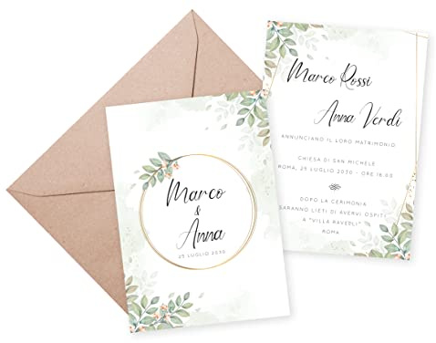 Partecipazioni di Matrimonio fai da te vari stili (Design 2)
