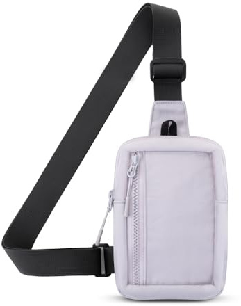 DONGKER Sling Crossbody Bag, Kleine Wasserdichte Umhängetasche Herren/Damen Schultertasche Brusttasche mit verstellbarem Riemen für Wandern, Reisen, Klettern usw