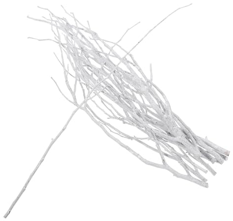 MAGICLULU 10St 50 cm getrocknete Zweige trockene Zweige getrocknete Blütenstiele Geäst Vase Anlage Baumzweigdekore weiße künstlich Pflanze Dekorationen trockener AST schmücken Holz