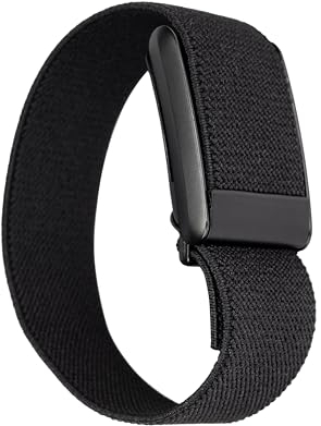 The Fresh Strap - Odor Resistant Bicep Band Compatible with Whoop 4.0 - Breathable Nylon Band for Bicep, Black, 40 cm