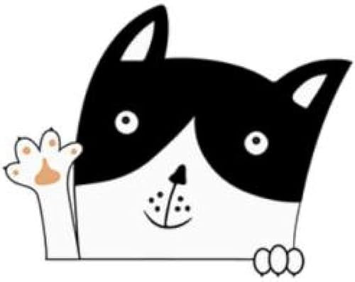 Autoaufkleber Und Abziehbilder, Cartoon-Tier, Schöner Hund Und Katze, Autoaufkleber, Auto-Styling, Karosserie, Fenster, Vinyl, Autoaufkleber Und Abziehbilder, Auto, Zuhause, Wanddekoration (2 Stück)