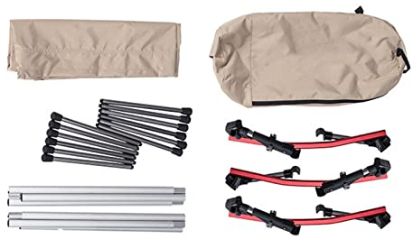 AONYAYBM Campingbett, Leichtes Schlafbett für Erwachsene, Zeltbett, Tragbares Klappbett aus Aluminiumlegierung für Den Außenbereich, Inklusive Aufbewahrungstasche für Camping, Jagd, Angeln, Reisen, Kh
