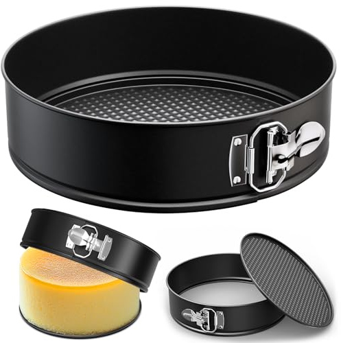 ZeroPone 7 Inch Springform Pan with Removable Bottom, Non-stick Round Spring Form Cake Mold Cheesecake Pan For Baking