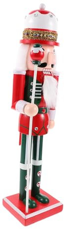 Cabilock Personaggi di Schiaccianoci di Natale Soldatino di Legno Decorazione della Serie Candy Decorazione Artigianale per La Casa E L'ufficio