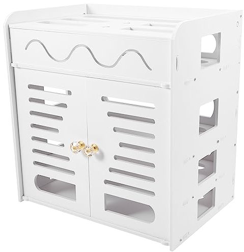 XXAD553TY Cable Management Box Box Router Storage Cable Wifi Rack Home Organizer Case Supplies Cord Hider Management Wall Modem Cover Power Wires Holder Cable Management Organiser Box