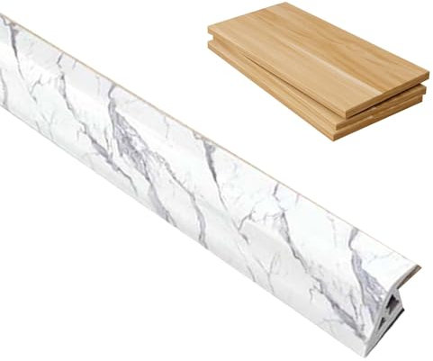 Bodenübergangsstreifen, PVC Schwellennaht Abdeckleiste, Kleber Laminat Bodenleiste, Boden Flach Trennstreifen für unebene Böden Höhen