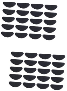 COLLBATH 20paare Rutschfeste Nasenpads Für Brillen Selbstklebende Erhöhte Nasenpolster Schwarz Für Brillenträger Und Sonnenbrillen Langlebig Und Einfach Anzuwenden
