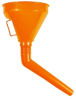för bilanvändning, oljetratt - öppning med filter, oljetank , biloljetratt, orange transmissionstratt, undvik