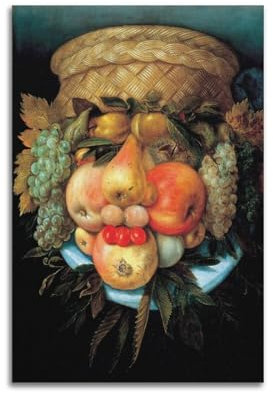 MUYAXCZEA Fruit Basket Poster Poster Decorative Painting Canvas Wall Posters And Art Picture Print Modern Family Bedroom Decor Posters 08x12inch(20x30cm)