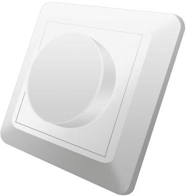 Variateur de lumière polyvalent avec technologie avancée, fonctionnement silencieux du variateur de contrôle de la lumière avec bouton ABS pour plus de confort