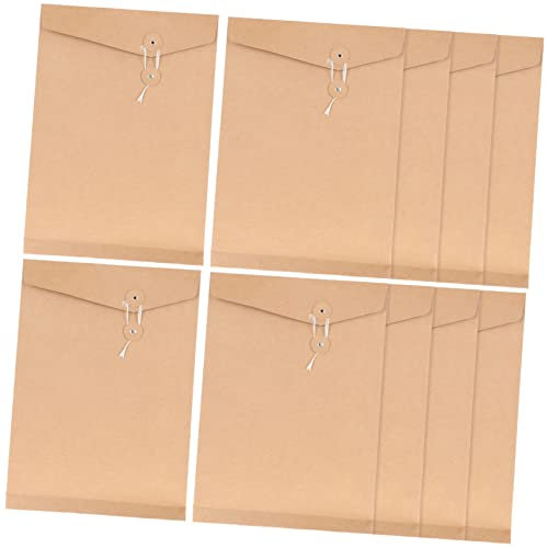 JEWEDECO Papiertüte Aktenhalter Kordelzug Dokumententasche A4 Größe Bürobedarf