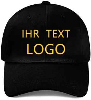 ROHBVMN Basecap personalisiert mit Foto/Logo/Text | Kappe selbst gestalten | personalisiertes Baseball Cap | Trucker Cap Herren Damen in großen Mengen | Mesh Cap für Männer Frauen