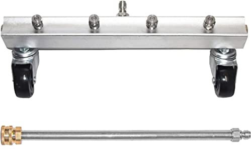 Balai à eau pour nettoyeur haute pression, lave-auto, avec lance coudée à 45 degrés, accessoires pour nettoyeur haute pression, outil de nettoyage de sol par pulvérisation d'eau, lances 4 000 psi (1