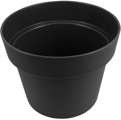 HEMOTON Vaso di Fiori in Plastica Resistente Vasi da Giardino Fondo per Drenaggio Adatto per Piante da Balcone e Interni Moderno e Pratico