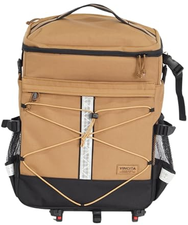 Vincita R&B Rackbag – Umwandelbare Gepäckträgertasche und Rucksack für Falträder, 16 Zoll Laptopfach, Regenschutz inklusive