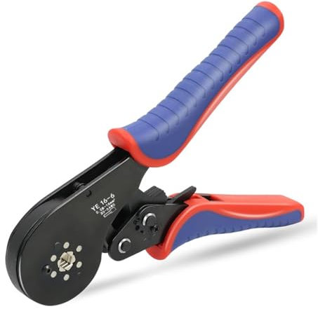 Outils de sertissage Connecteurs De Bornes À Virole Pince À Sertir Hexagonale YE 16-6 0.08-16mm2/30-5AWG Outils Électriques À Cliquet De Grande Taille