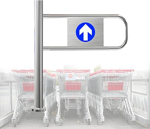 Portail automatique à double battant pour supermarchés et entrepôts, porte d'entrée de sécurité en métal, 90 x 100 cm, portail industriel à fermeture automatique pour bibliothèque et centre commercial