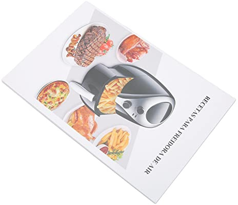 XUXHOU Libro di Ricette per Friggitrice Ad Aria Colorato e Pratico 32 Ricette per Principianti e Utenti Avanzati per Carta da 7,1 X 4,7 Pollici