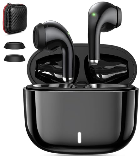 Hörlurar trådlösa för iPhone 17 Pro Max 16 15 12 11, in-ear hörlurar Bluetooth med mikrofon trådlösa USB C-hörlurar sport med touch-kontroll för Samsung S24 Ultra A54 A34 A15 A55 A35 Pixel 7a 8a Pro
