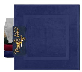Marie´s Home lyxig duschmatta S för små badrum sport fritid 1612,2351, 1 styck – 50 x 50 cm, marin