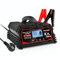 Autobatterie Ladegerät 25A 12V/24V Batterieladegerät Auto Vollautomatisches Intelligentes Erhaltungsladegerät mit LCD-Bildschirm, Ladegeräte für 12v LiFePO4 Batterie - Schwarz