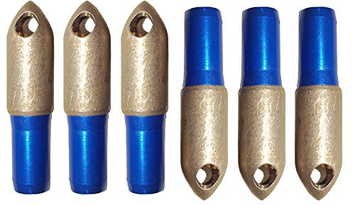 SHARROW Archery Shooting Whistle Arrowheads Traditional Signal Arrow Heads Arrow Point Glue On 8mm Arrow Shaft Arrow Tips for Wooden Arrows 12 Pieces