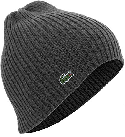 Lacoste Herren Rb3504 Strickmütze, Grau (Moha Chiné 2wa), One Size (Herstellergröße: TU)