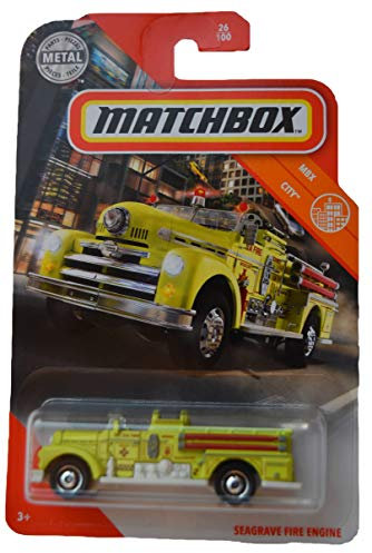 Matchbox City Seagrave Feuerwehrauto 26/100, neongrün