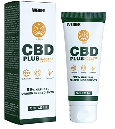 Weider entzündungshemmende Creme mit CBD ideal für Massagen, 75 ml